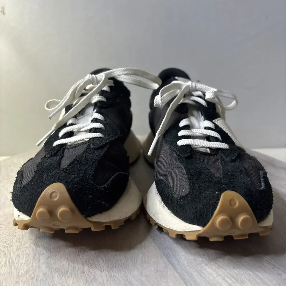 New Balance 327 Black White Retro Running Sneakers Women’s Size 8.5 - Picture 6 of 16